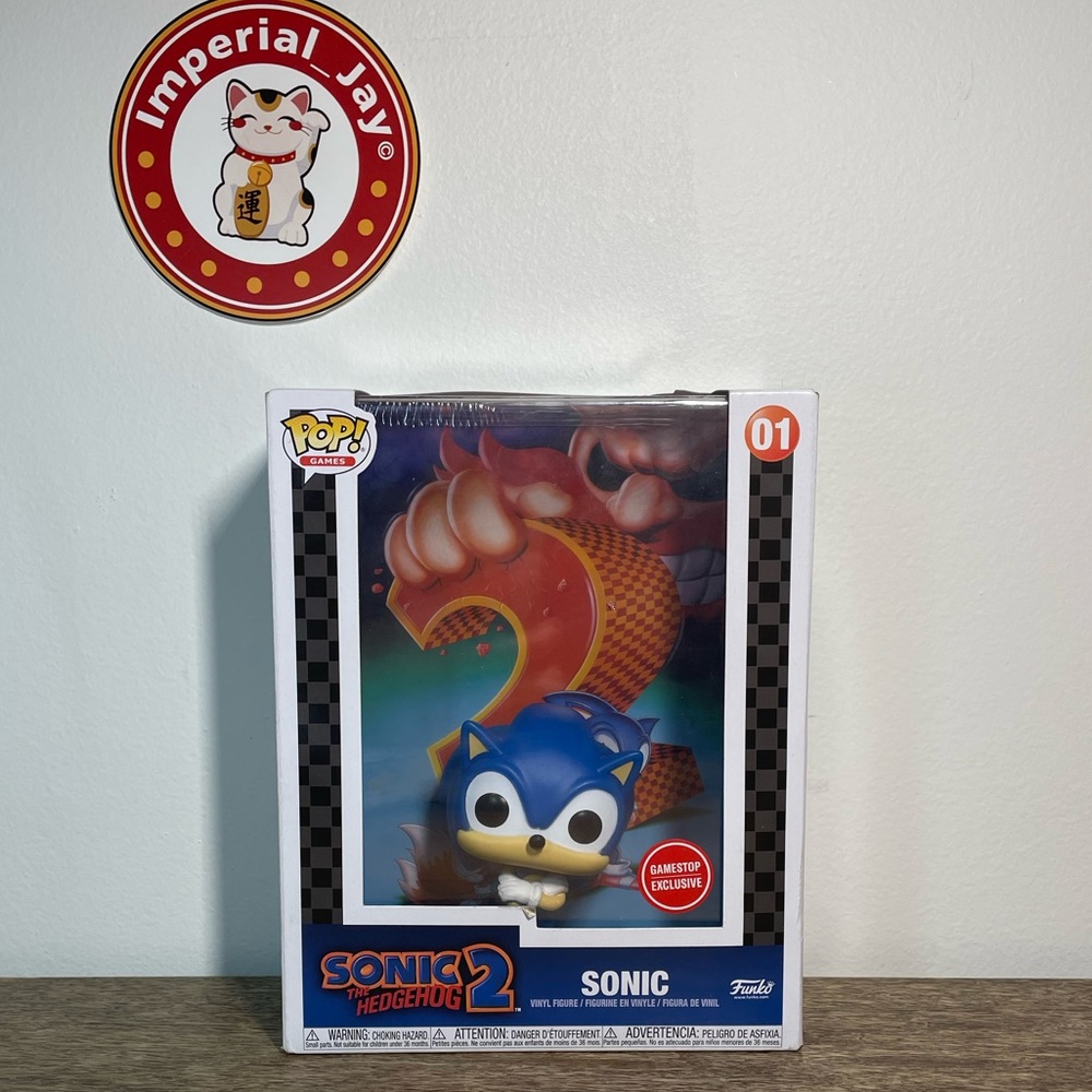 Funko Pop! Game Cover: Sonic The Hedgehog 2 Exclusive Figure Packed in Hard case